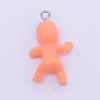 Opaque Plastic Pendants KY-WH0024-12J-2