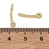 Brass Pave Clear Cubic Zirconia Pendants CU-CBA9FFD-11G-01-3