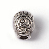 Skull Tibetan Style Alloy Beads PALLOY-ZN-61091-RS-2