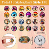 SUNNYCLUE Alloy Jewelry Snap Buttons BUTT-SC0001-02B-2