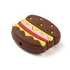 Hamburger Food Grade Eco-Friendly Silicone Beads SIL-WH0012-034C-2