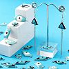 32Pcs 8 Style Platinum Alloy Enamel Links Connectors ENAM-LS0001-84-4