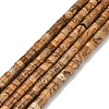 Natural Picture Jasper Beads Strands G-Z110-A12-2x4mm-2