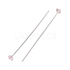 Brass Micro Pave Cubic Zirconia Stud Earring Findings CU-CBA4618-01P-02-2