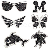 6Pcs 6 Style Glitter Hotfix Rhinestone DIY-FG0002-33-1