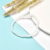 Faceted Glass Rondelle Beads Stretch Bracelet for Kid BJEW-JB06807-19-2