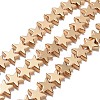 Electroplate Non-magnetic Synthetic Hematite Beads Strands G-L485-15C-LG-1