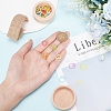 36Pcs 3 Styles Ring & Heart & Triangle Alloy Locking Stitch Marker TOOL-BC0002-27-3