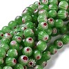 Round Millefiori Glass Beads Strands LK-P002-12-2