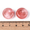 Cherry Quartz Glass Pendants G-N353-05A-14-3