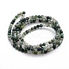 Natural Moss Agate Round Bead Strands G-J303-07-8mm-2