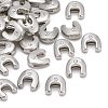 Letter Slider Beads for Watch Band Bracelet Making ALRI-O012-U-NR-1