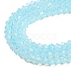 Baking Paint Transparent Glass Beads Strands DGLA-F029-J2mm-10-4