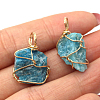Raw Rough Natural Apatite Pendants FIND-PW0020-04F-1