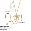 Bohemian Style 304 Stainless Steel with Acrylic Lariat Necklaces for Women FS-WG34D78-03-1