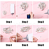 80Pcs 4 Styles Brass Cord Ends KK-BBC0025-66-6