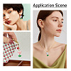 Transparent Acrylic Flower Pendants PALLOY-TADJ00011-7