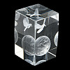 3D Laser Engraving Animal Glass Figurine DJEW-R013-01A-5