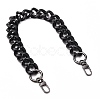 Spray Painted CCB Plastic Curb Chains Bag Handles AJEW-BA00052-3