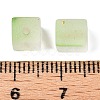 Frosted Glass Beads with Golden Glitter Powder DGLA-NH001-6mm-01D-3