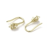 Brass Micro Pave Cubic Zirconia Earring Hooks KK-C048-13A-G-2