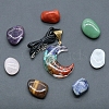 7 Chakra Tumbled Stone & Moon Pendant Necklace Mixed Natural Gemstone Healing Stones Set X1-PW-WG21137-02-2