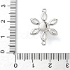 Brass Pave Cubic Zirconia Connector Charms KK-P342-04P-3