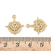 Brass Micro Pave Cubic Zirconia Pendants KK-A281-24G-01-3