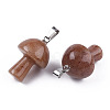 Natural Purple Aventurine Pendants G-N0325-10N-3