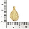 Rack Plating Brass with Cubic Zirconia Pendants KK-Z086-33G-05-3