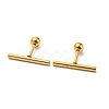 Ion Plating(IP) 304 Stainless Steel Stud Earrings EJEW-Z034-04E-G-1