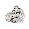 Non-Tarnish 304 Stainless Steel Pendants STAS-L080-022P-2