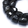 Natural Black Agate Beads Strands G-I245-18-3