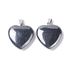 Synthetic Non-magnetic Hematite Pendants G-G956-B50-FF-2