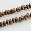 Electroplate Non-magnetic Synthetic Hematite Beads Strands X-G-R208-01-1