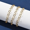 304 Stainless Steel Rolo Chains Bracelets for Women BJEW-U043-02G-3