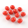 Oval Imitation Gemstone Acrylic Beads X-OACR-R038-M-2