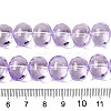 Transparent Electroplate Glass Beads Strands EGLA-N012-06B-4
