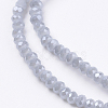 Electroplate Glass Beads Strands X-GLAA-F078-PL04-3