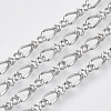 Tarnish Resistant 304 Stainless Steel Figaro Chains STAS-R100-18-4