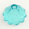 Transparent Acrylic Flower Bead Caps X-TACR-Q004-M01-2