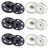20Pcs 2 Colors Brass Snap Buttons KK-CY0001-03-6