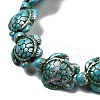 Synthetic Turquoise Dyed Beads Strands G-P507-05N-2