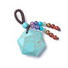 Chakra Hanging Ornament HJEW-K032-05G-3