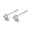 Rack Plating Brass Stud Earring Settings KK-F090-16P-02-1