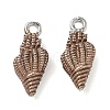 Brass with Enamel Charms KK-CBA61F8-01P-01-1