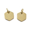 Geometric Figure Style 304 Stainless Steel Stamping Blank Tag Charms STAS-D302-03E-1