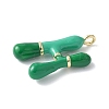Brass Enamel Pendants KK-E093-03G-H-01-2