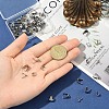 90Pcs 6 Styles 201 & 304 Stainless Steel Snap on Bails STAS-YW0003-28-3