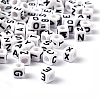 Letter Acrylic European Beads X-OPDL-R050-10mm-2